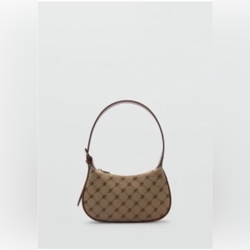 Designer Monogram Shoulder Bag - Brown, Tan